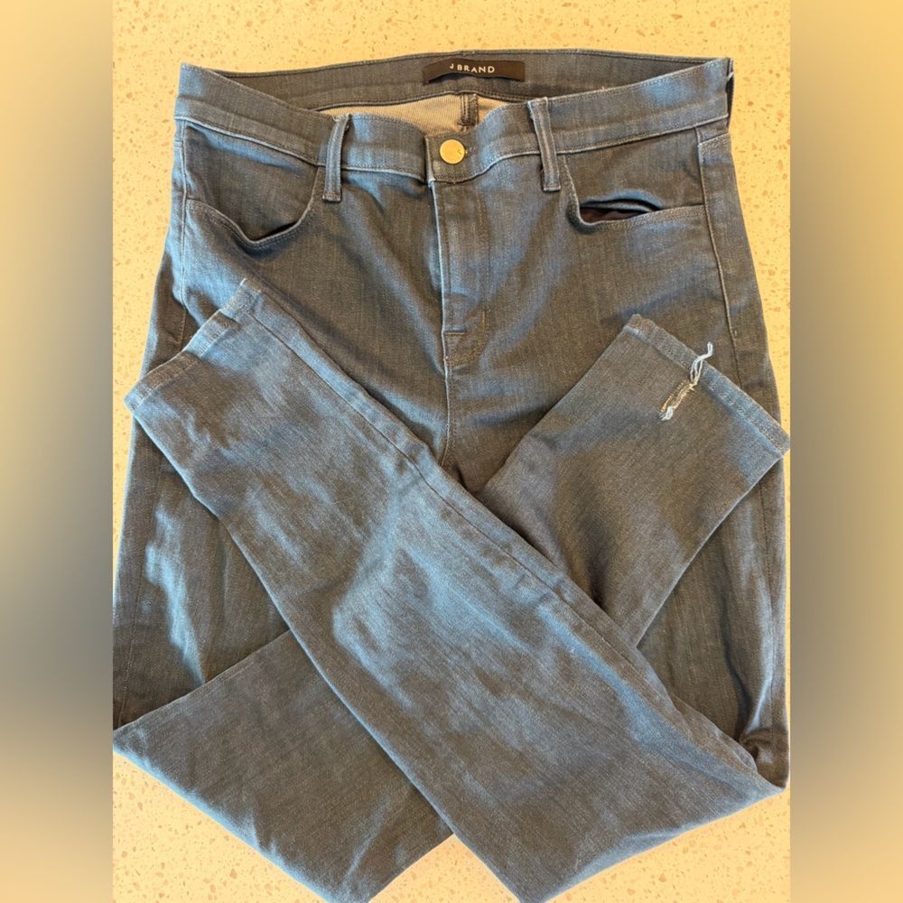 J Brand Dark Blue High-Rise Skinny Jeans 31